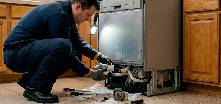 Dishwasher Drain Hose Repair in Westborough